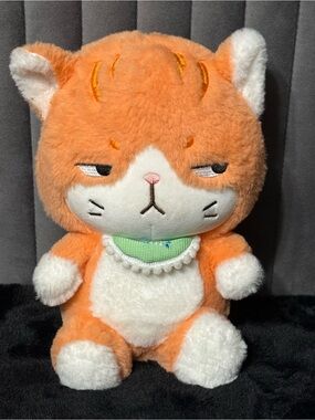 Cute Orange Grumpy Cat Plush Stuffed Animal Kawaii Kitty Soft Toy